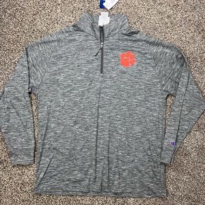 Clemson Tigers Zip-up Athletic Sweater / Track Jacket